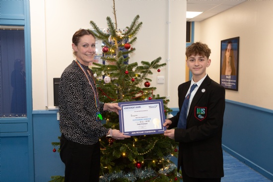 Congratulations to Sam, a Jack Petchey Award Winner!